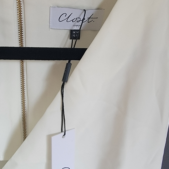 Cream, gold, and pink faux wrap - Picture 4 of 6